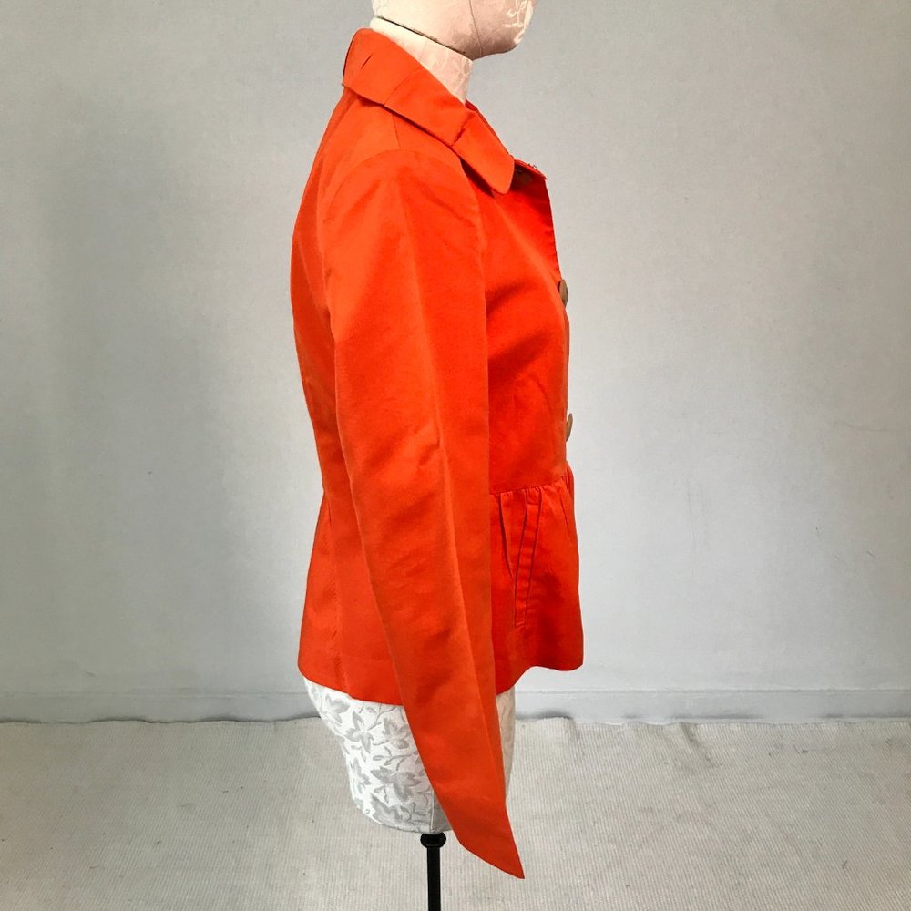 Magaschoni S Silk Cotton 365 Jacket Blazer Orange - Picture 5 of 13